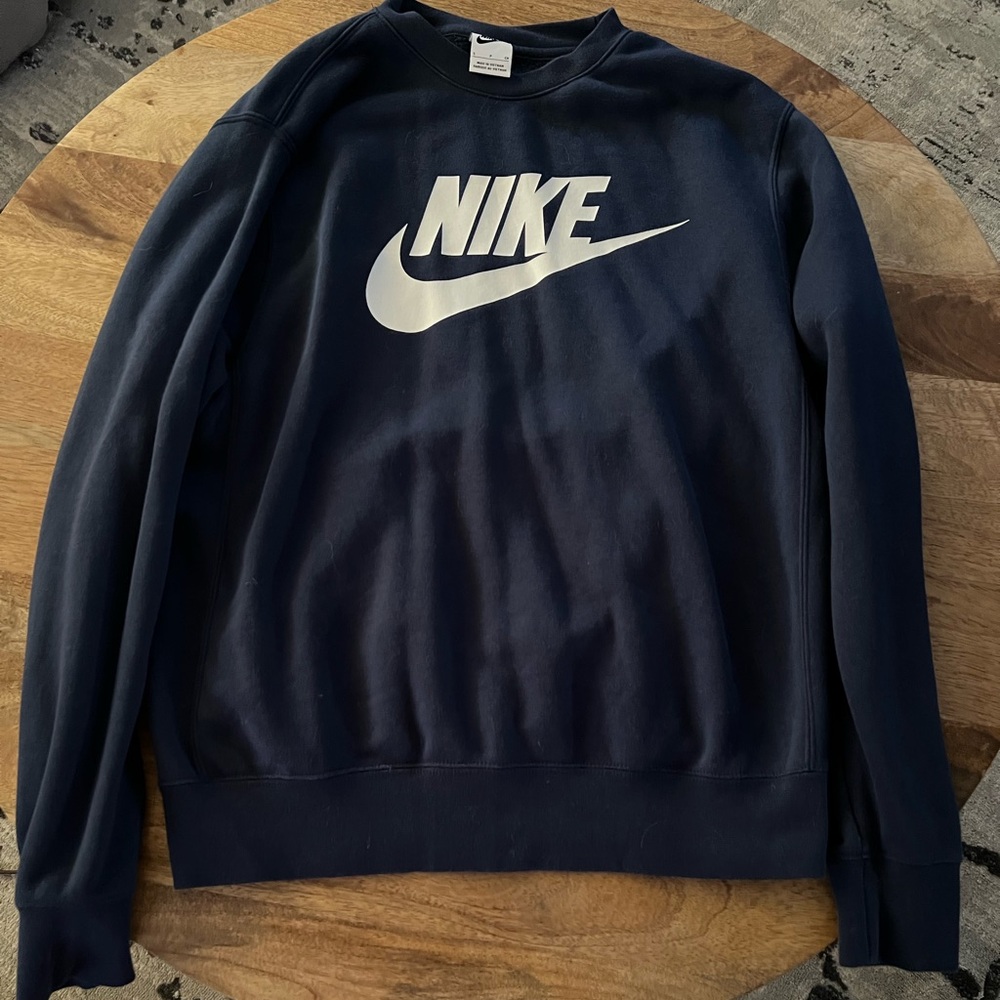 Nike Men's Dark Blue Crewneck Sweater